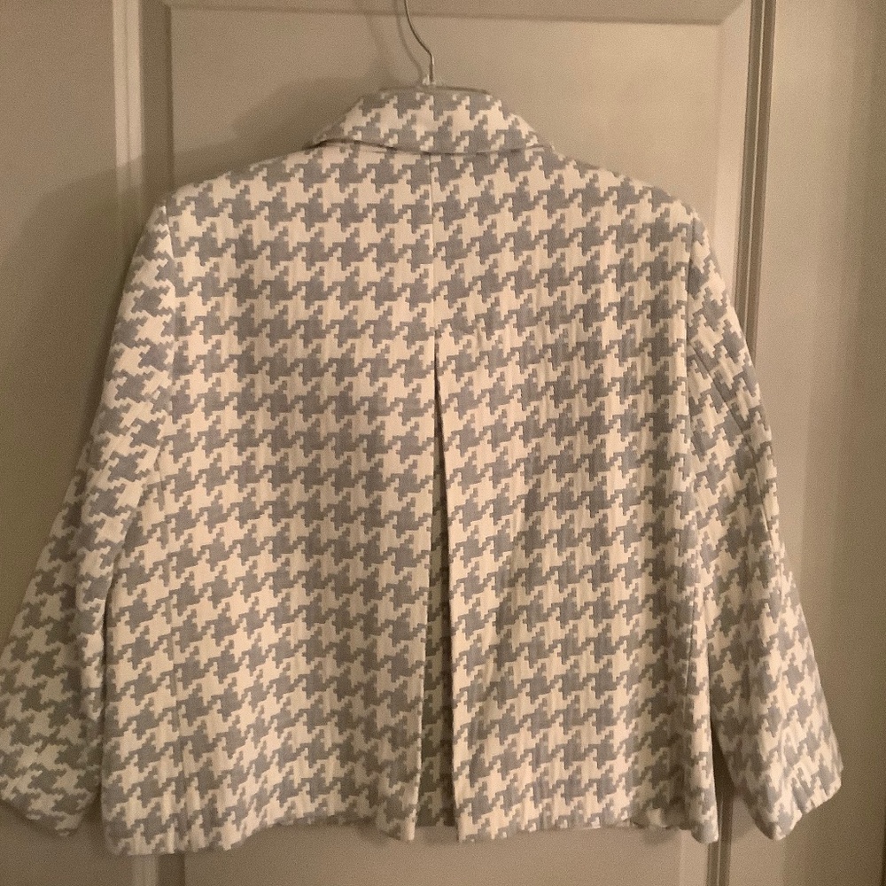 ZARA Houndstooth Blazer Jacket XL - Picture 4 of 5